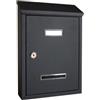 Alubox Cassetta postale prima maxi con tettuccio colore grigio scuro