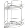 Mensola angolare 2 piani cm22x22x35 onda