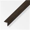 Alfer aluminium Angolare autoadesivo 30x30 pvc wenge - 1 metro.