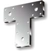 Piastra a t forata 160 x 98 x 45 mm.