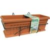 Bama Set fioriera da balcone bama iris terracotta 50 cm