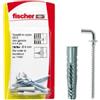 Fischer 8x50 ux h k tasselli in nylon con gancio