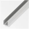Alfer aluminium Profilo u 7.5x1 pvc bianco - 1 metro.
