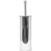 Decor Bagno Porta scopino in plastica e acciaio inossidabile cromato, diametro 9 cm e altezza 26,7-39,5 cm.