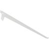 Metallo Reggimensola a 2 ganci - 20 cm. - bianco