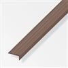Alfer aluminium Terminale 25x11 pvc marrone - 1 metro.