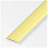 Alfer aluminium Coprisoglia 37x2.5 alluminio ottonato forato - 1 metro.