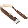 Ferplast Collare in nylon modello c25/45 imbottito per cane in colorazione marrone.