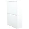 Mobileco 4 secchi 18 litri lamiera bianca, 60x93x25 cm
