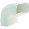 Marley Deutschland GmbH Angolo da 90 - verticale, bianco, per canali piatti - 150x80.