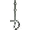 Gancio di sicurezza per altalene in ferro zincato con filetto metrico m12x250 mm.