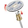 Dremel set 2 dischi da taglio 38mm perno incluso - bosch.