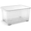 Keter Contenitore con coperchio trasparente tbox xxl in plastica 145 lt 79,5x58x43,5 cm
