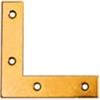 Angoli di rinforzo in acciaio zincato giallo 60 x 60 mm. 4 pz.