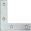 Angoli di rinforzo in acciaio zincato bianco 60 x 60 mm. 4 pz.