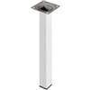 Piedino quadro element system - 25x25 - h.100 mm. - bianco