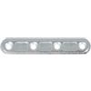 Lastrine di giunzione dritte stondate in acciaio zincato bianco 40x15 mm. 4 pz.