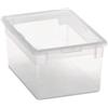 Contenitore multiuso con coperchio light box m/2 trasparente 19,5x28x13,2 cm