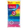 Vileda Set 9 pezzi panno in microfibra vileda colori assortiti