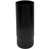 Tubo diritto 0,5 mt legna nero smaltato, 120 mm