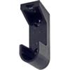 Supporti laterali per tubo ovale in plastica colore nero 2 pz.