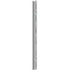 Metallo Cremagliera singola - 200 cm. - alluminio bianco