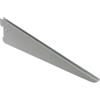 Metallo Reggimensola ad u - 47 cm. - alluminio grigio metallizzato