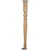 Gamba in legno sagomata Ø 60 - h.750 mm. legno grezzo
