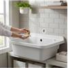 Pilozzo lavatoio in resina e pvc colore bianco con sifone incluso.