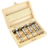 Set 5 frese per legno con:p bp302505 in cassetta in legno