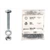Kit viti testa bombata larga Ø 6 x 30 + dadi + rondelle - 200 pz.