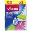 Vileda Panni in microfibra lavapavimenti vileda microfibre colors 2 pezzi