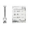 Kit viti testa esagonale m6 x 16 + dadi + rondelle - 200 pz.