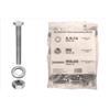 Kit viti testa esagonale m8 x 60 + dadi + rondelle - 100 pz.