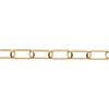 Catena ornamentale maglia lunga Ø 2,8 mm. in acciaio ottonato 15 mt.