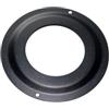 Rosone piccolo verniciato nero per tubi stufe a pellet - diametro 80 mm