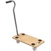 Easy System Carrello trasporto pieghevole easy system con manico e ruote pivotanti in legno portata 200 kg 58x29x1,8 cm