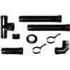 Kit scarico fumi per stufe a pellet in acciaio smaltato, diametro 80 mm