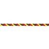 Corda in polipropilene Ø 6 mm. nero-rosso-giallo 60 mt.