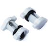 Morsetto per cavi block fix in nylon bianco 2 pz.