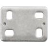 Piastrina di giunzione dritta asolata 40 x 30 spessore 2 mm. - 4 pz.