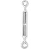 Tenditore a 2 occhi m8 mm. in acciaio inox a4 - aisi 316