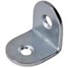 Lastrina piegata nichelata 25 x 25 x 15 mm. spessore 1,5 mm. - 4 pz.