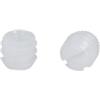 Bussole filettate in nylon - m6 - Ø 11 mm. trasparente 20 pz.