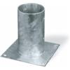 Portapali ancoraggio d'appoggio per pali tondi Ø 80 x 150 x 150 mm.