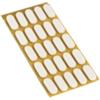 Antiscivolo antiurto adesivo 9x20 mm. spessore 2,5 mm. bianco 25 pz.