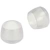 Puntali tondi pvc trasparente Ø 25 mm. - 4 pz.