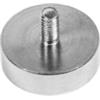 Magnete neodimio tondo Ø25 perno filet forza 22 kg