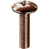 Viti testa bombata - m6 x 25 mm. - ferro brunito - 8 pz.