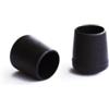 Puntali esterni tondi neri Ø 32 mm. 2 pz.